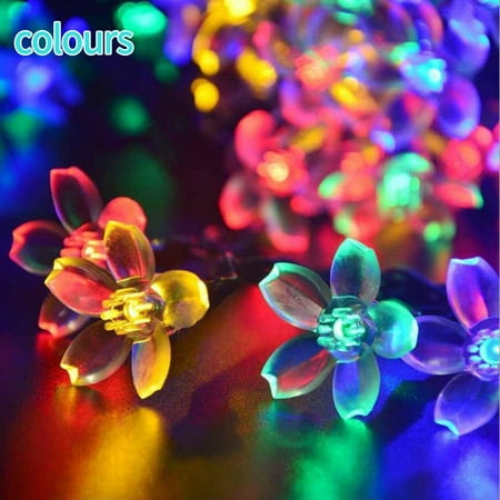 

50/100/200 Solar String Lights Retro Bulb Ball Party Fairy Light Garden Outdoor