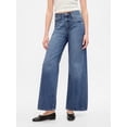 thumbnail image 2 of Jeans GAP Mujer Tiro Alto Pierna Ancha Lavado Medio 30 REG, 2 of 5