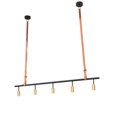 thumbnail image 5 of Meyda Tiffany 217279 5 Light 71" Wide Suspension Linear Pendant - Brass, 5 of 6