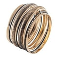 thumbnail image 6 of Bangles - 7PC Bangle Bracelets for Women - Gold Arm Jewelry Costume Accessories, 6 of 9