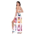 thumbnail image 3 of FORMRS Womens Long Sarong Beach Wrap Semi-Sheer Bikini Skirt Bathing Swimsuit Cover Up, Colorful Jam, 3 of 7