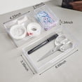 thumbnail image 3 of 6-Drawer Plastic Drawer Storage Box Jewelry Organizer Bathroom Containers Stackable Tackle Box for Sewing Supplies, Small Hardware, Fishing Tackle and Other Miniature Collectibles, 3 of 5