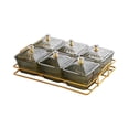 thumbnail image 4 of 6 tazones para servir refrigerios, plato divisorio para postres, plato para frutas secas, platos para refrigerios, plato para servir refrigerios de verde oscuro, 4 of 8
