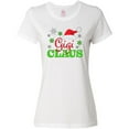 thumbnail image 3 of Inktastic Gigi Claus with Christmas Santa Hat and Snowflakes Women's T-Shirt, 3 of 5