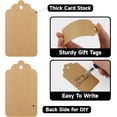 thumbnail image 3 of Kraft Paper Gift Tags, Blank 50 Pcs Brown 1.6X2.8 Inch Wrapping Tags for Presents Brown 1.6x2.8 Inch, 3 of 7