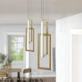 thumbnail image 3 of Aiwen Gold 2 Lights LED Pendant Light Modern Home Decorative Rustic Ceiling Lamp, 3 of 8