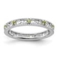 thumbnail image 4 of Auriga Fine Jewelry 925 Sterling Silver Peridot Ring for Women Size 7, 4 of 6