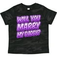thumbnail image 3 of Inktastic Will You Marry My Daddy (purple) Boys or Girls Toddler T-Shirt, 3 of 5