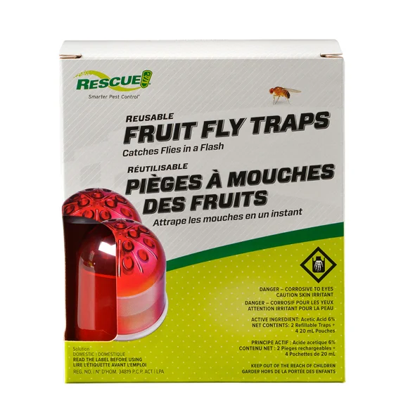 RESCUE Fruit Fly Traps 2PK
