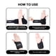 thumbnail image 4 of Par de pesas de muñeca Fragraim de 3 kg con cierre para el pulgar, color negro, 4 of 6