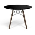 thumbnail image 2 of Parisian 39" Round Dining Table Black / Walnut Legs, 2 of 5