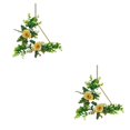 thumbnail image 3 of Wosthever Decoraciones de boda - Durabilidad duradera Fácil de limpiar Flor artificial Interior o exterior Bajo mantenimiento champagne delta champán delta 2piezas, 3 of 6