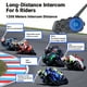 thumbnail image 3 of Radios Auriculares BT para motocicleta, intercomunicador para casco de motocicleta, conexión BT Música estéreo Reducción de ruido inteligente Aviso de voz Intercomunicador doble de 500 M, reducción de, 3 of 8