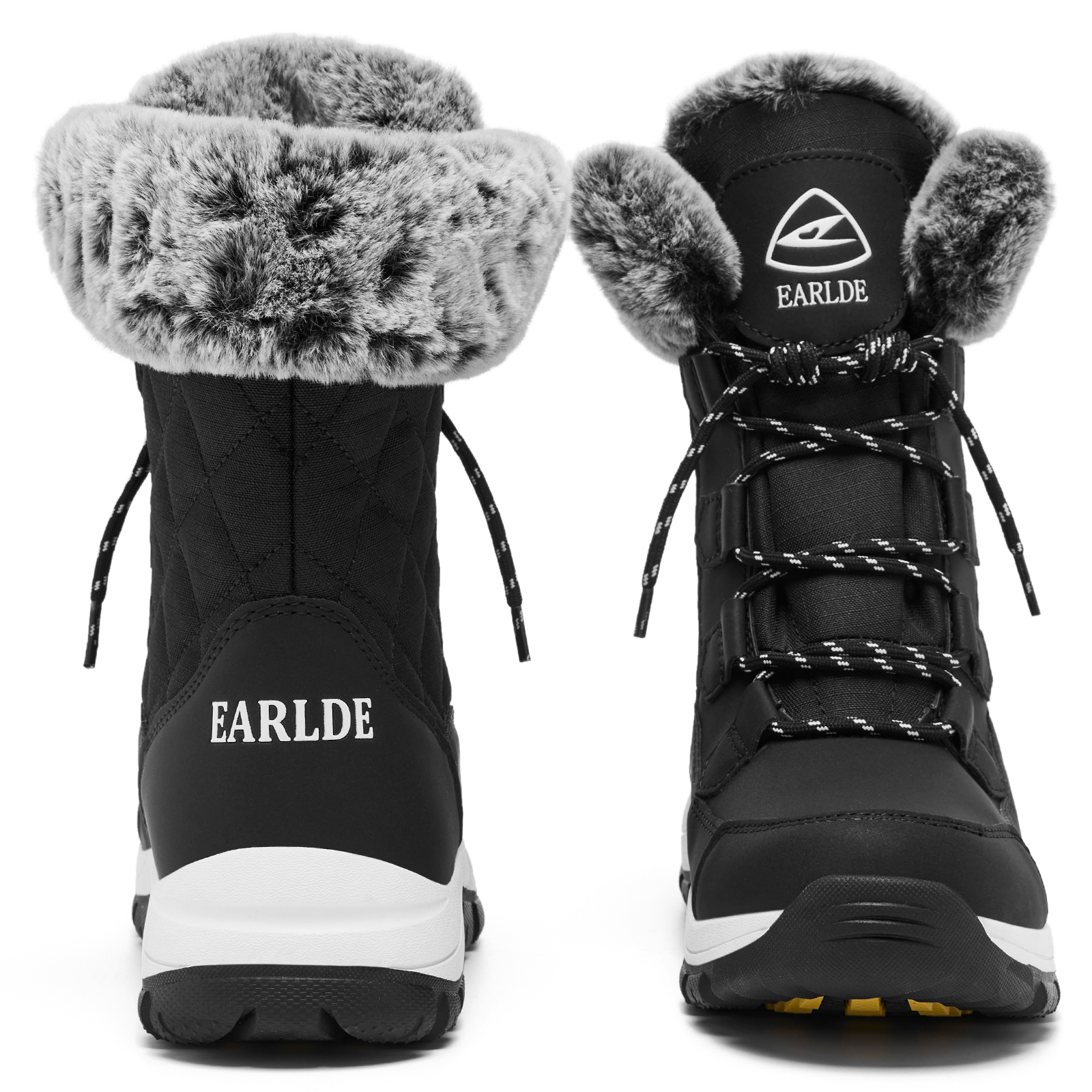 Snow Boots for Women Waterproof Outdoor Hiking Shoes Winter Warm Mid Calf Boots