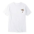 thumbnail image 4 of NINGMENG Juniors Garçons Chemises & Hauts Imprimé Cocotier Col Rond Mignon Manches Courtes Décontracté Sport Confortable Chandail Tee-Shirts Mode Urbaine, Blanc, 12-13 Ans, 4 of 4