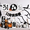 thumbnail image 4 of Halloween Tiered Tray Decor Set Cute Ghost Tray Decorations Halloween Wooden Signs Farmhouse Rustic Black Cat Tiered Decoration for Home Table Decorations Party Supplies, 4 of 5