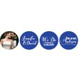 thumbnail image 1 of Darling Souvenir Custom Photo Wedding Stickers Candy Chocolate Labels 190 Pcs-Blue, 1 of 1