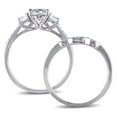 thumbnail image 4 of Everly Women's Created Sapphire 10k White Gold Bridal Set, 4 of 8