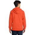 thumbnail image 2 of Port & Company Fan Favorite Fleece Full Zip Hooded Sweatshirt-2XL (Orange), 2 of 6