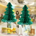 thumbnail image 4 of 3Pcs Christmas Tree Hat Cap Honeycomb Paper Home Holiday Party Supply  Decor, 4 of 9