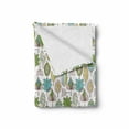 thumbnail image 2 of Floral Soft Flannel Fleece Blanket, Doodle Style Mother Earth Background with Various Leaf Dandelions Tribal Boho Design, Cozy Plush for Indoor and Outdoor Use, 70" x 90", Multicolor, by Ambesonne, 2 of 6