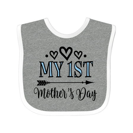 

Inktastic My 1st Mothers Day Outfit Gift Baby Girl Bib
