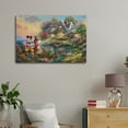 thumbnail image 3 of Mickeys & Minnies Share A Kiss in Sweetheart Cove Posters Wall Art Painting Canvas Gift Living Room Prints Bedroom Decor Poster Artworks 16x24inch(40x60cm), 3 of 6