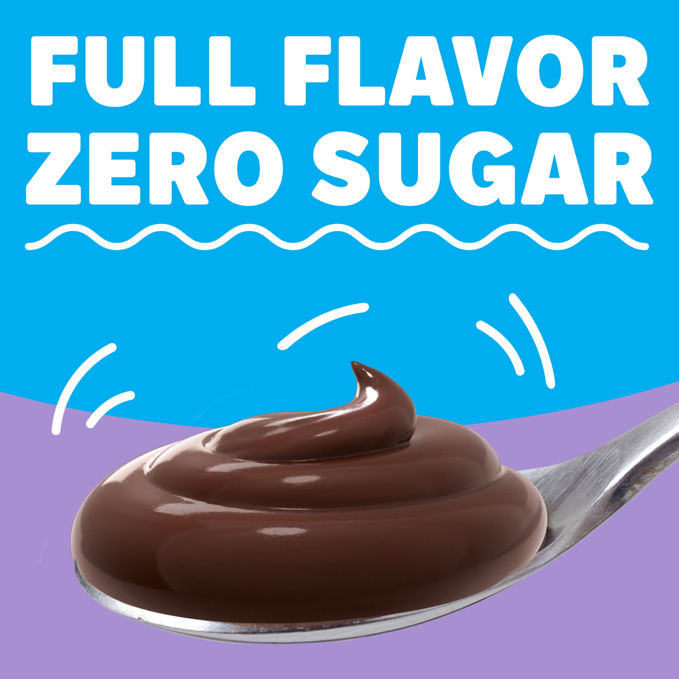 Jell-O Chocolate Flavor Zero Sugar Instant Reduced Calorie Pudding & Pie Filling, Family Size, 2.1 oz. Box