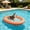 Orange, variant on Inflatable Pet Pool Float for Outdoor Water Fun