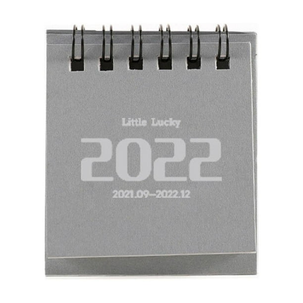 Fiudx Ofertas relámpago Calendario de escritorio creativo 2022, Bloc de notas portátil para estudiantes, decoración de calendario