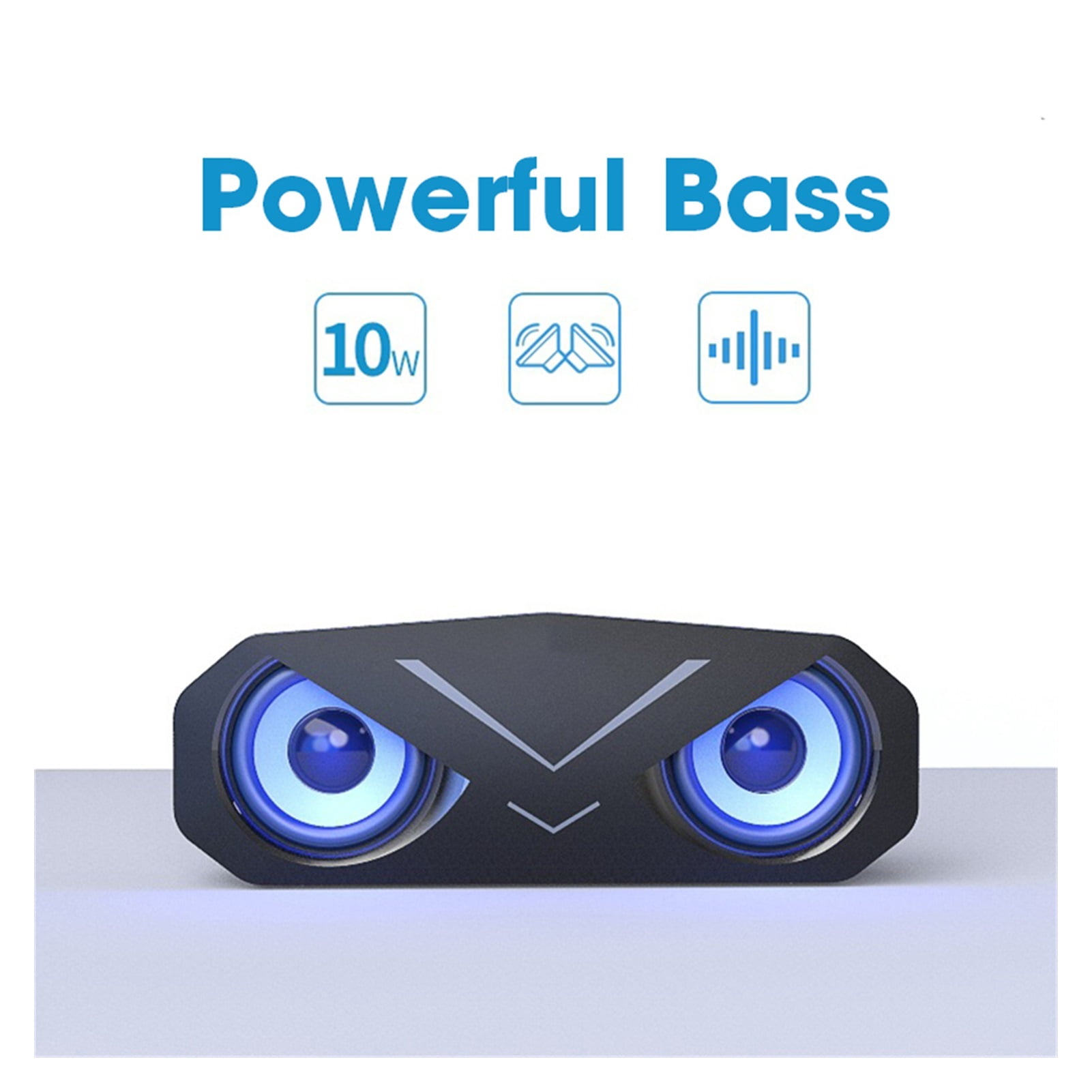 Bluetooth Computer Speaker Stereo Bass Sound Bar LED Dis-play Subwoofer Loudspeaker For PC Laptop Portable Column Support TF Card