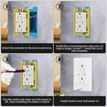 thumbnail image 4 of Single Gang Receptacle Outlet Box Extenders 1/4",Include 2Screws (6-32 x 1.25),Box Extenders Electrical for Electrical Outlet Box & Electrical Outlet Switches, Yellow (Pack of 1), 4 of 6