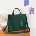 thumbnail image 1 of Bolso cruzado japonés Harajuku de lona retro para mujer, bolso grande con asa superior (verde) Likrtyny Para estrenar, 1 of 9