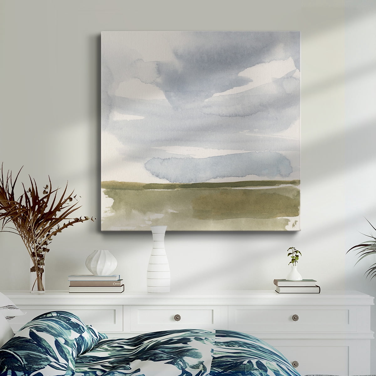 Wexford Home Open Field Sketch I-Premium Gallery Wrapped Canvas, 40" x 40" - Ready to Hang