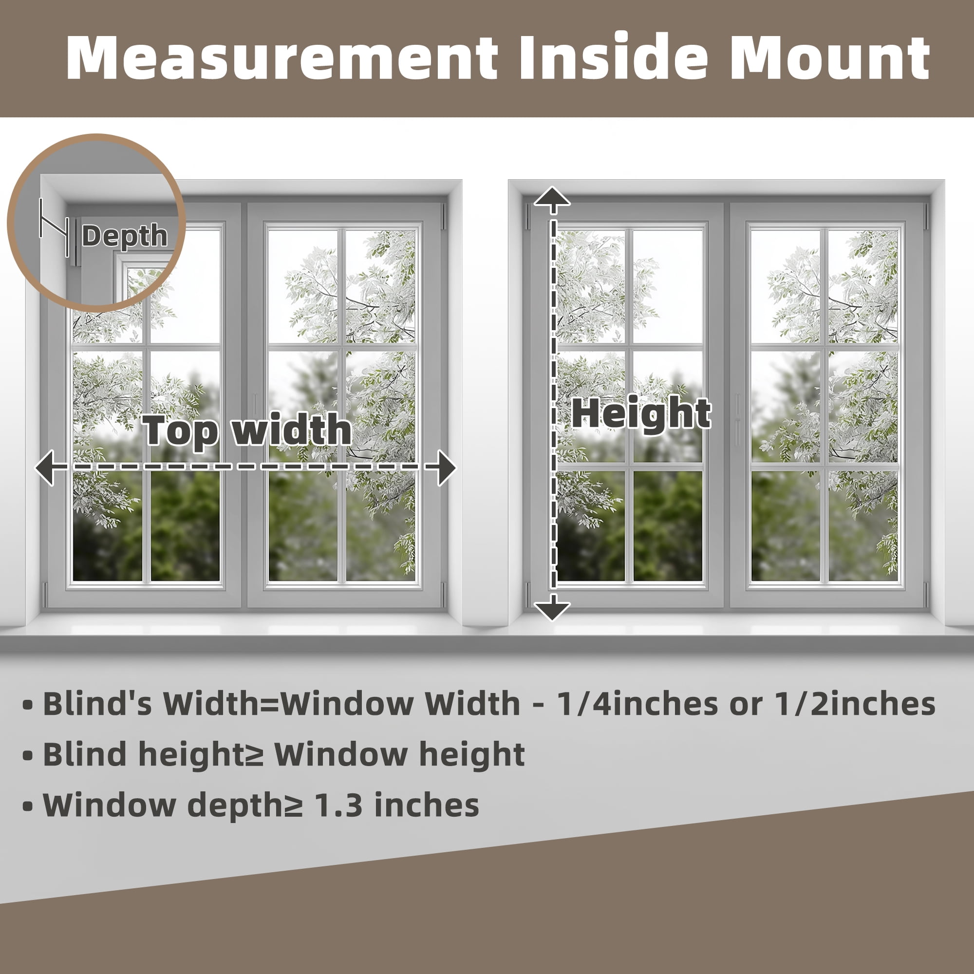 BERISSA Cordless Blackout No Drill No Tools Cellular Shades, Pull Down Window Blinds,Beige,42" W x 80" H