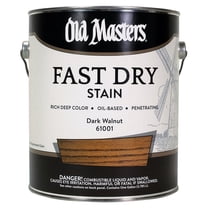 2-Pack of 1 gal Old Masters 61001 Dark Walnut Fast Dry Stain Interior Oil-Based Wood Stain