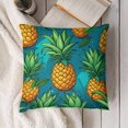 Colorful Pineapples Print 10 Microfiber Pillow Cases for Couch Cartoon