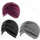 thumbnail image 1 of 4 piezas de turbantes para mujer, turbante suave, gorro plisado, gorro para la caída del cabello, 1 of 1