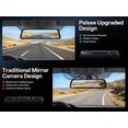 thumbnail image 3 of Pelsee S12 Telephoto Version Native 4K + 2.5K Mirror Dash Cam, Rear View Mirror Camera w/ 8MP Sensor, Color Night Vision, WiFi 6 30MB/s Download, GPS, 64GB Card, Backup Camera for SUVs Trucks Vans RV, 3 of 10