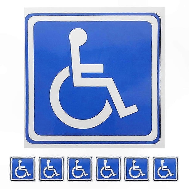 7pc Accessibility Sign Stickers, Self-Adhesive Window Decals for Doors ...