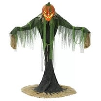 Halloween 7ft Animated Pumpkin Scarecrow with Music and Lights