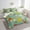 Green Red, variant on YST Cute Mushroom Comforter King for Kids Boys Girls,Groovy Flower Bedding Set 1960s 1970s Funky Floral Doodle Quilt Set,Cartoon Rainbow Swirls 60s 70s Reversible Bed Sets with Sheet Set