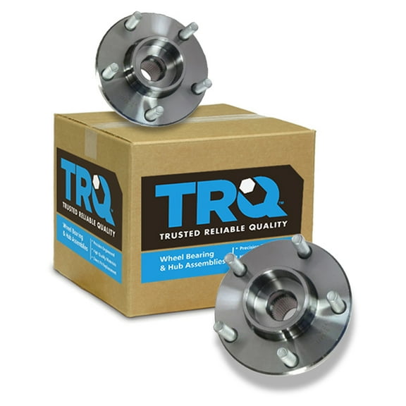 TRQ Front Wheel Hubs & Bearings Pair Set NEW for 04-05 Mazda 3 Mazda3 BHA53524