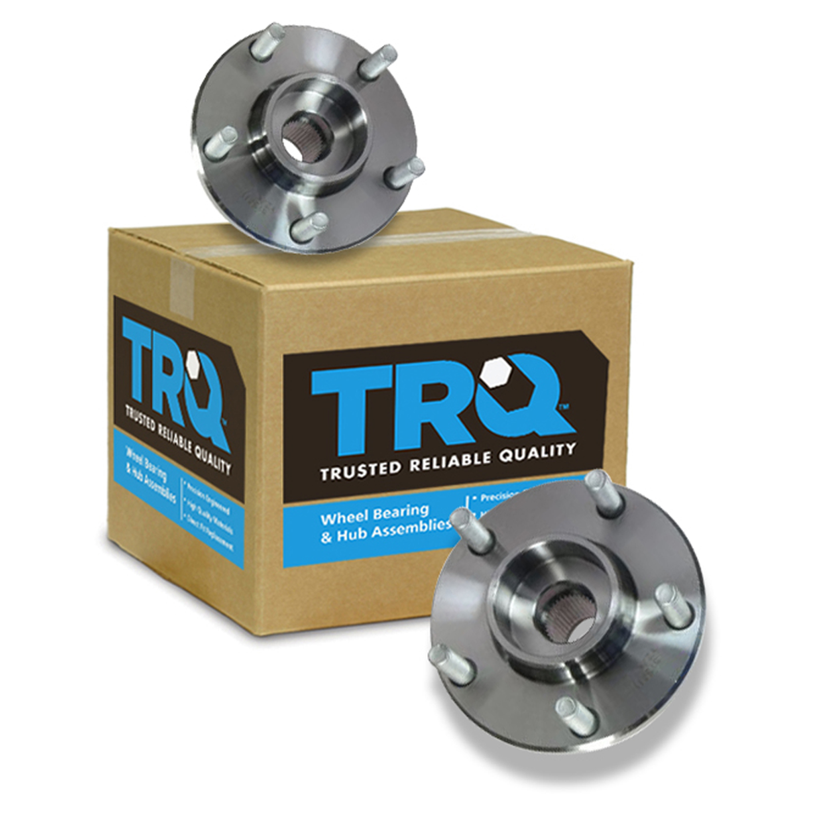 TRQ Rear Wheel Hub Bearing Set For 03-11 Honda – Left & Right Pair, Lifetime Warranty