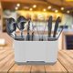 thumbnail image 1 of Compartimentos para Porta Cepillos de Eléctricos Peine de Maquinilla de Afeitar Cepillos de Maquillaje Organizador de Almacenamiento Soportes Gris grande Sunnimix titular de pasta de dientes, 1 of 8