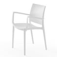 thumbnail image 3 of P'kolino Luna Modern Chair w/ Arms - White Set of 4, 3 of 3