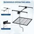 thumbnail image 2 of Garage Storage Rack, Adjustable Heavy Duty Ceiling Mounted Storage Racks with Safety Lock, 250 lb Capacity Overhead Garage Storage Rack for Garage, 2 of 7