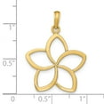 thumbnail image 3 of 14K Yellow Gold Charm Pendant 24 mm Polished Cut Out Flower, 3 of 3