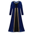 thumbnail image 1 of Manyakai Robe de Princesse Médiévale Vintage pour Filles Robe de Princesse Rétro Renaissance Robe de Fête Festival Bleu Royal 12, 1 of 8