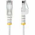 thumbnail image 3 of StarTech 6in White Slim CAT6 Ethernet Cable, Snagless RJ45, LSZH, 28AWG Pure Bare Copper, Slim Network Patch Cable/Cord, 3 of 5